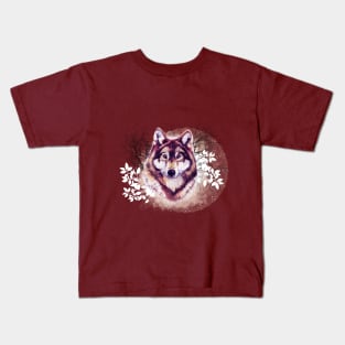 Wolf in winter Kids T-Shirt